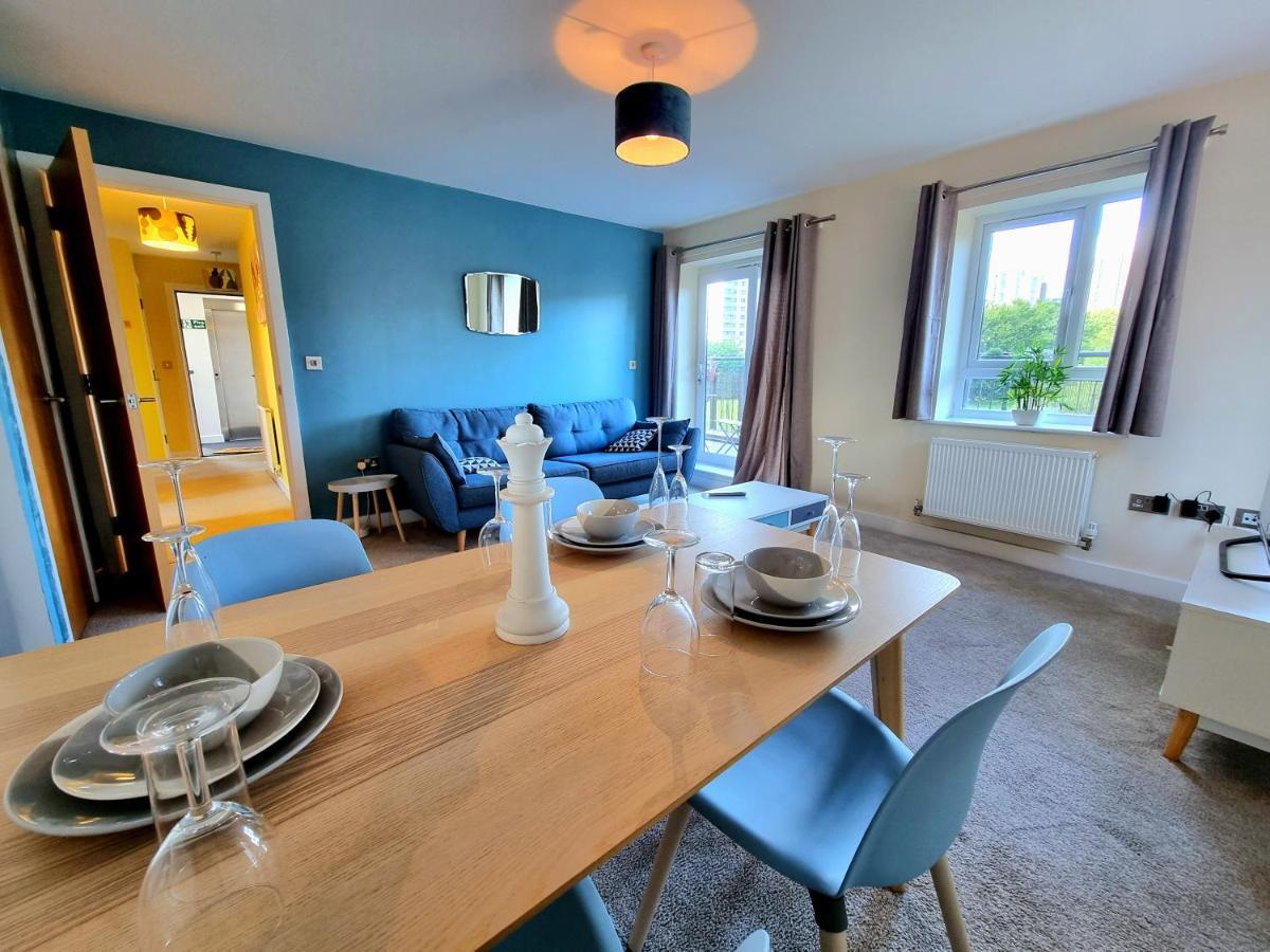 Luxury 2-Bedroom Service Apartment With Balcony Manchester Exterior foto